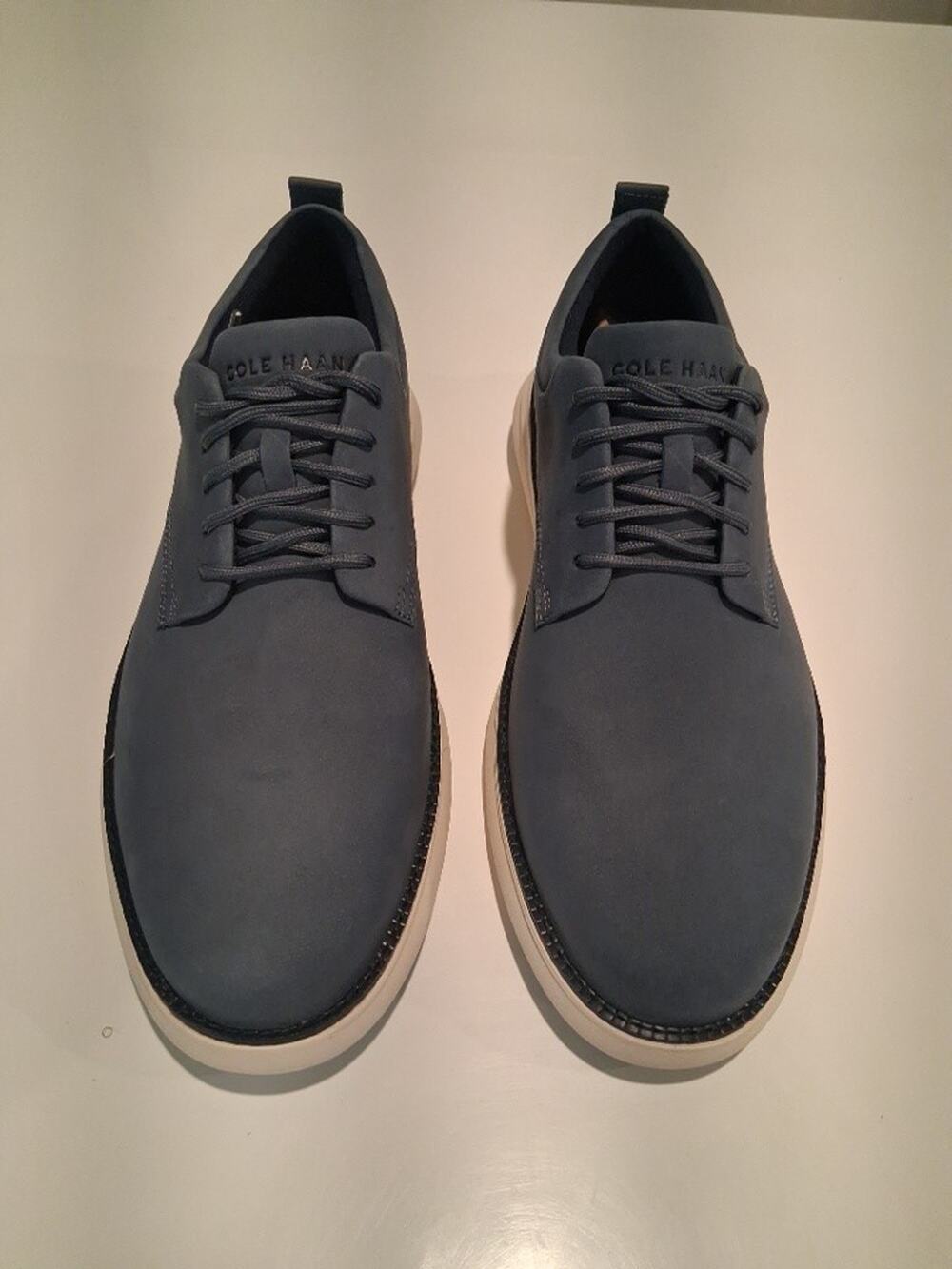 Cole Haan Grand Atlantic Mens Oxford Shoes Navy Blue Nubuck Size 10M C41662